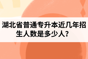 湖北省普通專升本近幾年招生人數(shù)是多少人？工作和升本怎么選擇比較好？