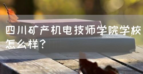 四川礦產(chǎn)機電技師學院學校怎么樣？(圖1)