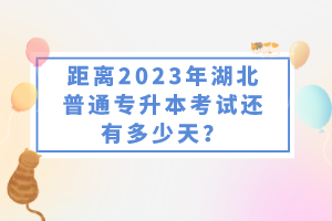 距離2023年湖北普通專升本考試還有多少天？