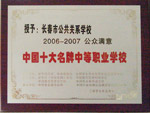 長(zhǎng)春市公共關(guān)系學(xué)?！W(xué)校榮譽(yù)