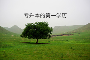 專升本的第一學歷
