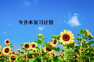 專升本復習計劃