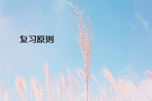 復(fù)習原則