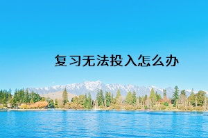 復(fù)習(xí)無法投入怎么辦